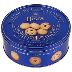 Bisca Danish Butter Cookie Tin, 3 Lb