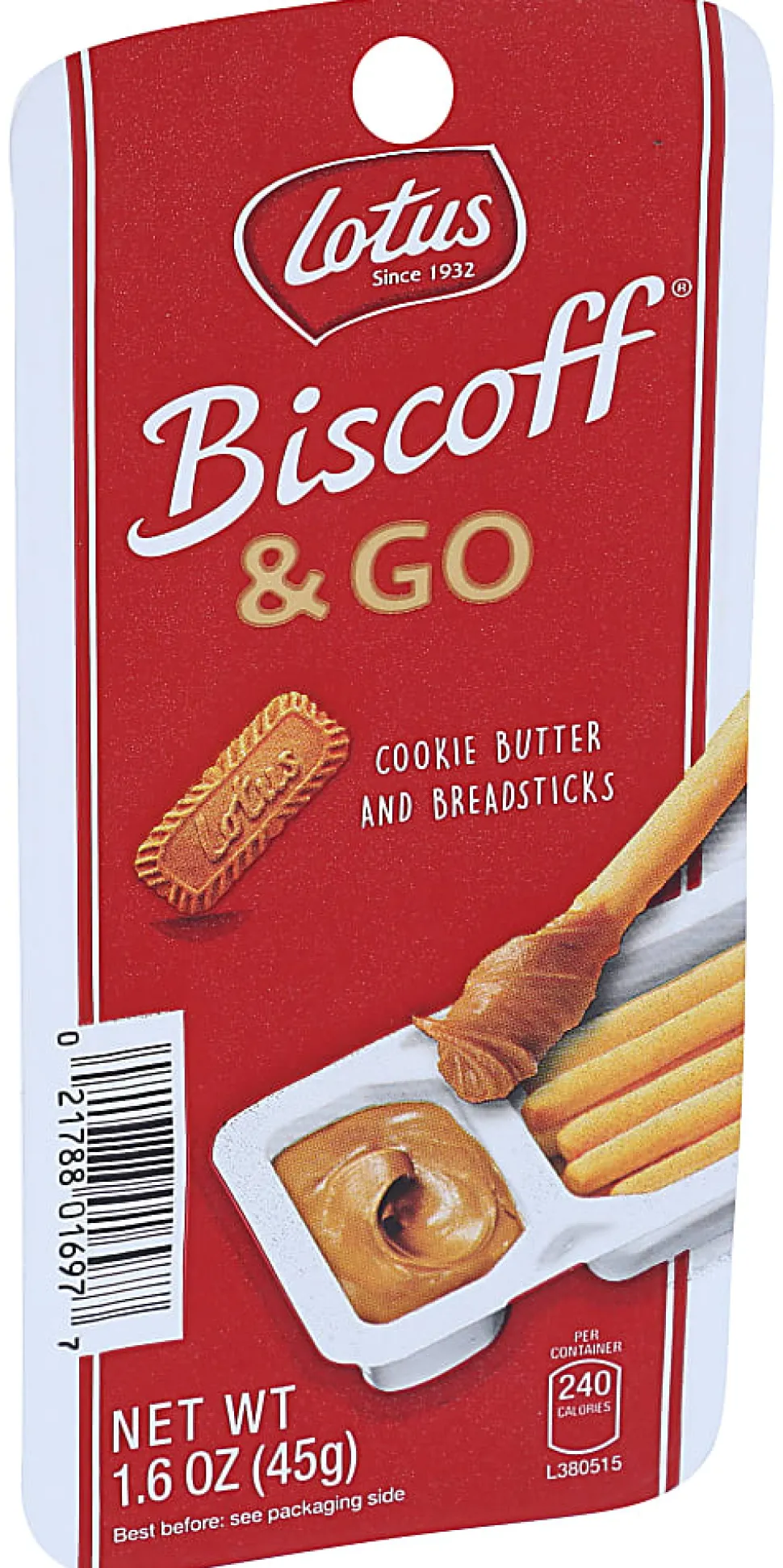 Biscoff Cookie Butter And Breadsticks, 1.6 Oz, Total Qty 8