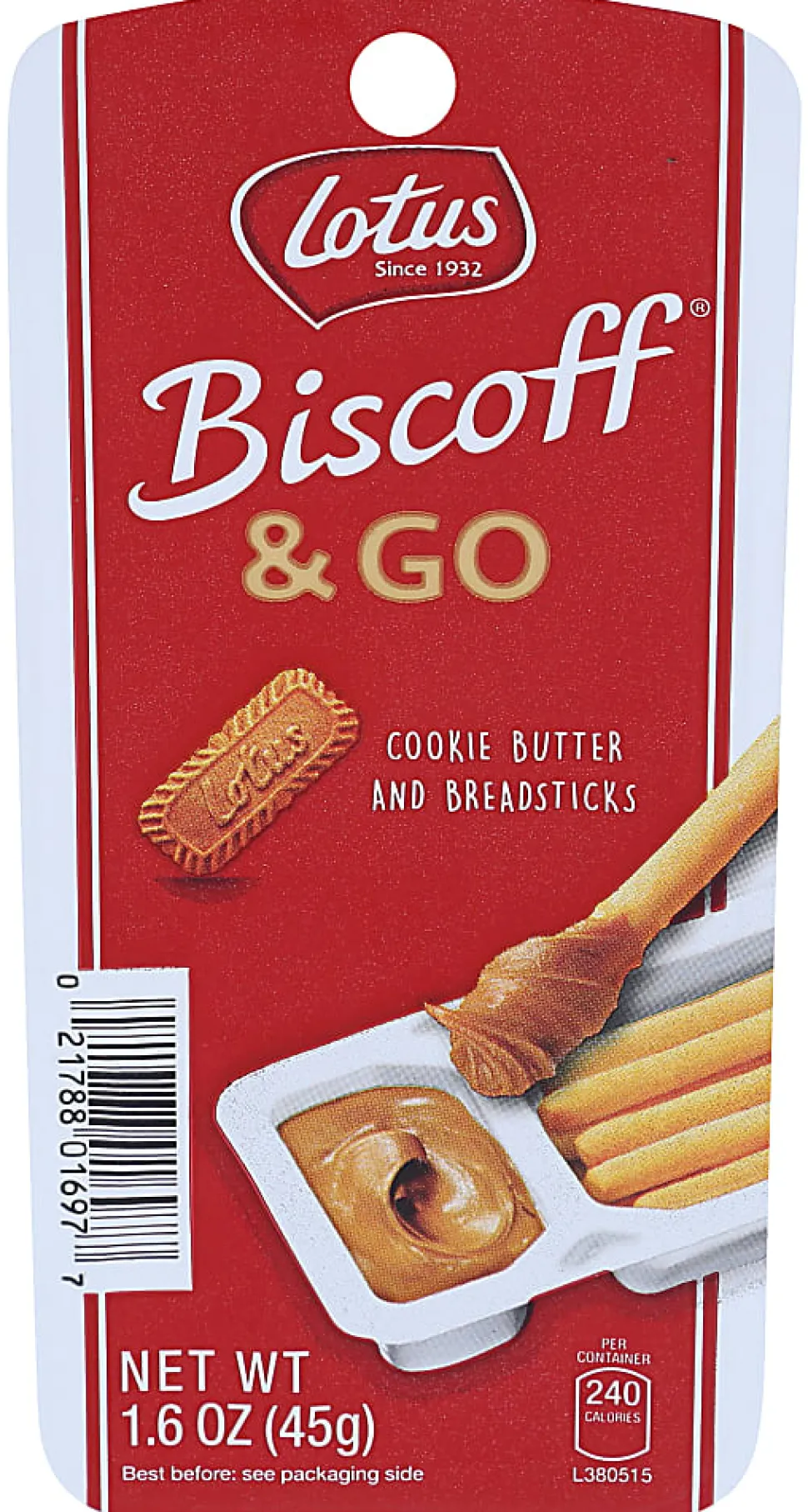 Biscoff Cookie Butter And Breadsticks, 1.6 Oz, Total Qty 8