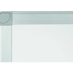 Bi silque Ayda Magnetic Dry-Erase Porcelain Whiteboard, 18" x 24", Aluminum Frame With Silver Finish