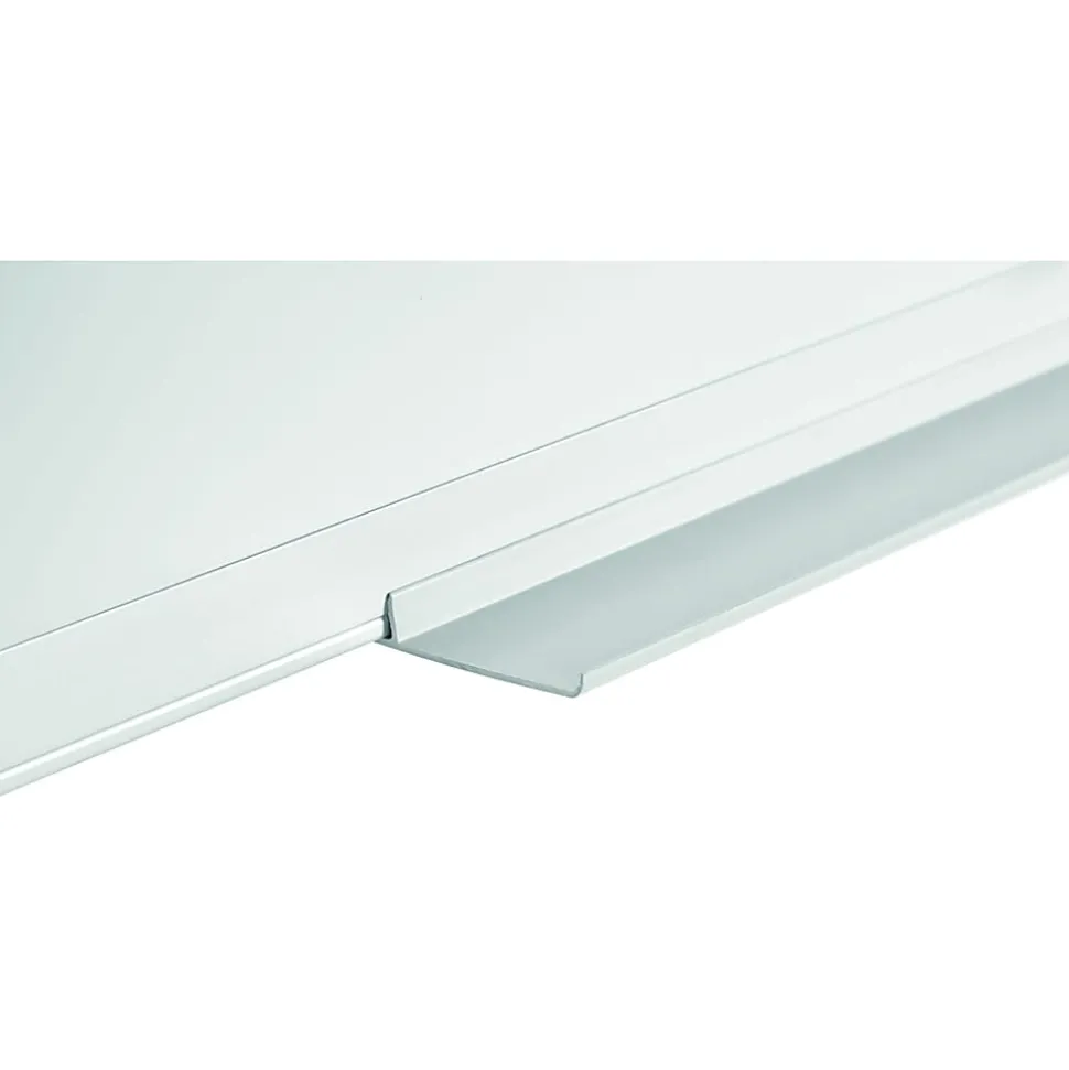 Bi silque Ayda Magnetic Dry-Erase Porcelain Whiteboard, 18" x 24", Aluminum Frame With Silver Finish