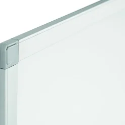 Bi-silque Ayda Porcelain Magnetic Dry-Erase Board, 24" x 36", White, Aluminum Frame
