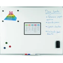 Bi-silque Ayda Porcelain Magnetic Dry-Erase Board, 24