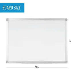 Bi-silque Ayda Porcelain Magnetic Dry-Erase Board, 24