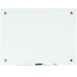 Bi-silque Magnetic Glass Dry Erase Board - 36