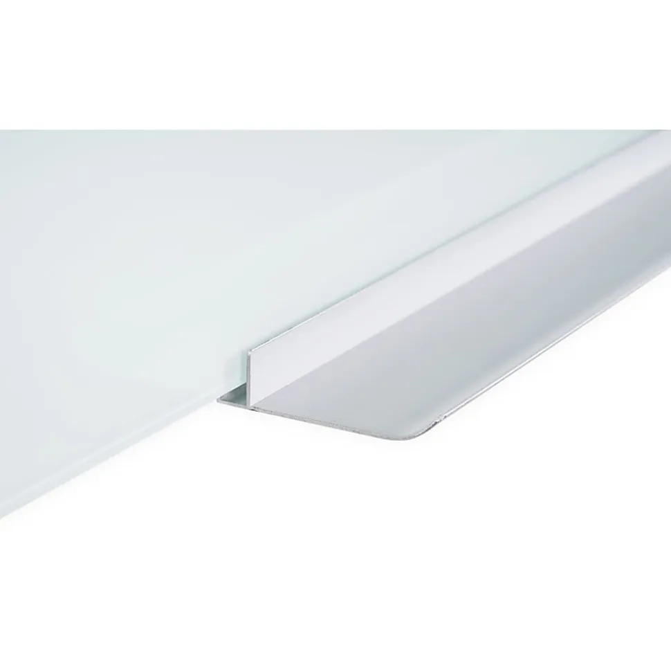 Bi-silque Magnetic Glass Dry Erase Board - 24" (2 ft) Width x 36" (3 ft) Height - White Glass Surface - Rectangle - Horizontal/Vertical - 1 Each