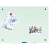 Bi-silque Magnetic Glass Dry Erase Board - 48" (4 ft) Width x 72" (6 ft) Height - White Glass Surface - Rectangle - Horizontal/Vertical - 1 Each