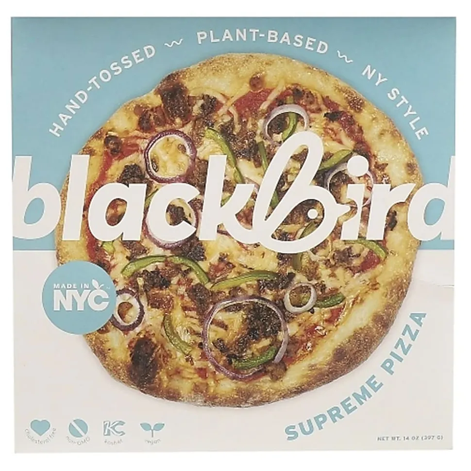Blackbird Foods Plant-Based Supreme Pizzas, 14 Oz, Total Qty 3