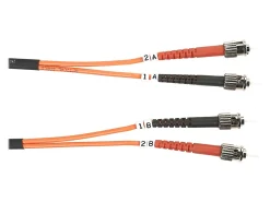 Black Box Fiber Optic Duplex Patch Network Cable, FO625010MSTST