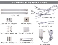 Black+Decker 2-Bar Under-Cabinet LED Lighting Kit, 12