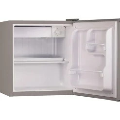 Black+Decker BCRK17V 1.7 Cu Ft Refrigerator With Freezer Compartment, Silver