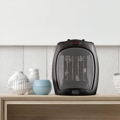Black+Decker BHDC500B46 1500W Desktop Ceramic Heater, Black