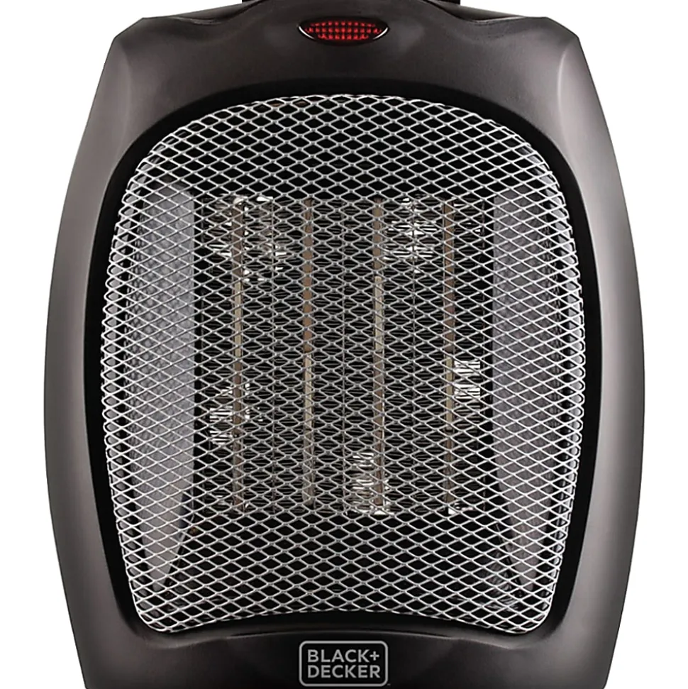 Black+Decker BHDC500B46 1500W Desktop Ceramic Heater, Black