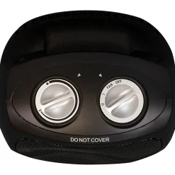 Black+Decker BHDC201 1,500-Watt Personal Ceramic Heater, 9-1/4”H x 7-5/16”W x 6-5/16”D, Black