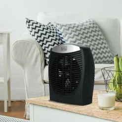 Black+Decker BHDE1706 1,500-Watt Electronic Heater Fan - Electric - Electric - 1500 W - 4 x Heat Settings - 1500 W
