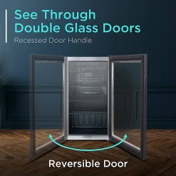 Black+Decker 3.3 Cu. Ft. Beverage Cooler, Black