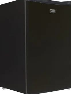 Black+Decker 4.3 Cu. Ft. Compact Refrigerator, Black