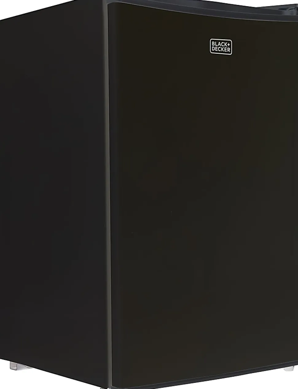 Black+Decker 4.3 Cu. Ft. Compact Refrigerator, Black
