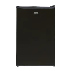 Black+Decker 4.3 Cu. Ft. Compact Refrigerator, Black