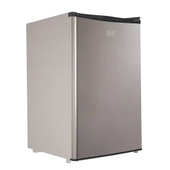 Black+Decker 4.3 Cu. Ft. Compact Refrigerator, Silver