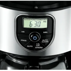 Black+Decker 12-Cup Programmable Coffee Maker, Black/Silver