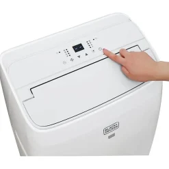 BLACK+DECKER Portable Air Conditioner 10,200 BTU DOE (14,000 BTU ASHRAE 128) with 12,000 BTU Heating for Rooms Up To 700 Sq. Ft., White