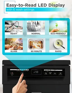 Black+Decker Portable Dishwasher, 35-11/16