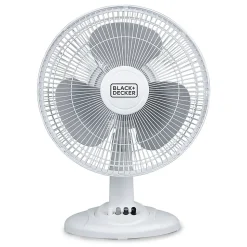 BLACK+DECKER 3-Speed Oscillating Portable Table Fan, 18-5/16