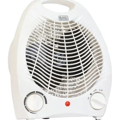 BLACK+DECKER™ 1,500-Watt-Max Personal Desktop Heater with Fan Setting, White
