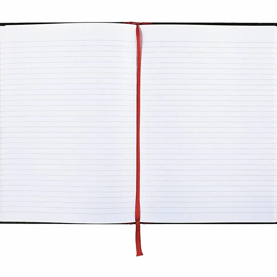 Black n' Red™ Notebook/Journal, 11 3/4" x 8 1/4", 192 Pages (96 Sheets), Black/Red, (D66174)