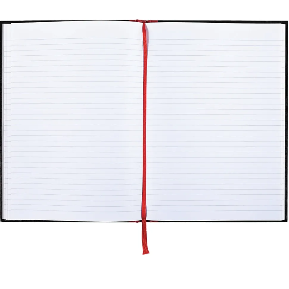 Black n' Red™ Notebook/Journal, 11 3/4" x 8 1/4", 192 Pages (96 Sheets), Black/Red, (D66174)