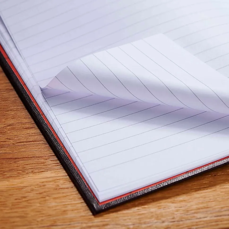 Black n' Red™ Notebook/Journal, 11 3/4" x 8 1/4", 192 Pages (96 Sheets), Black/Red, (D66174)