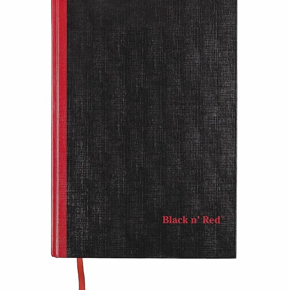 Black n' Red™ Notebook/Journal, 11 3/4" x 8 1/4", 192 Pages (96 Sheets), Black/Red, (D66174)