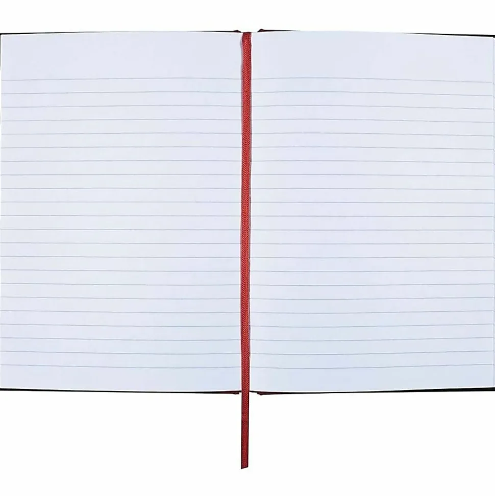 Black n' Red™ Notebook/Journal, 8 1/4" x 5 7/8", 192 Pages (96 Sheets), Black/Red (E66857)