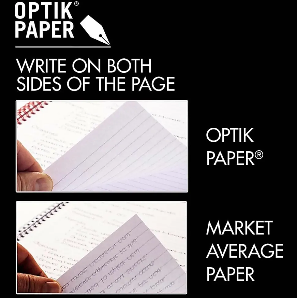 Black n' Red™ Poly Notebook/Journal, 8 1/4" x 5 7/8", Black/Red, 70 Pages (35 Sheets), (C67009)