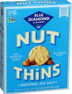 Blue Diamond Nut Thins, Almond, 4.25 Oz, Total Qty 12