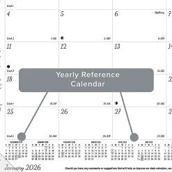 2026 Blueline® DoodlePlan™ Monthly Desk Pad Coloring Calendar, 17-3/4” x 10-7/8”, Motif, January To December, C2917001