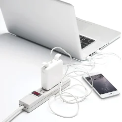 Bluelounge® 9.25" L x 4.5" W x 4.875" H CableBox Mini Cable Organizer, White, BLUCBM-WH-US