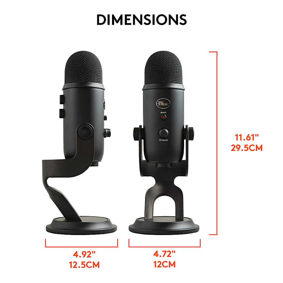 Blue Microphones Yeti USB Microphone, Blackout