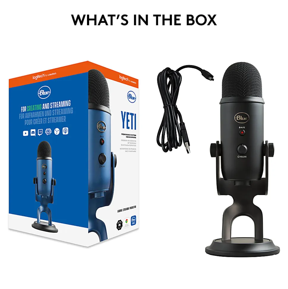 Blue Microphones Yeti USB Microphone, Blackout
