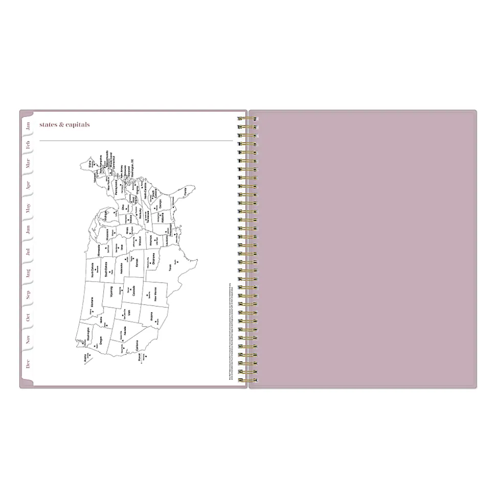 2026 Blue Sky Belinda Selene Weekly/Monthly Planner, 8-1/2” x 11”, Light Purple, January To December, 155742