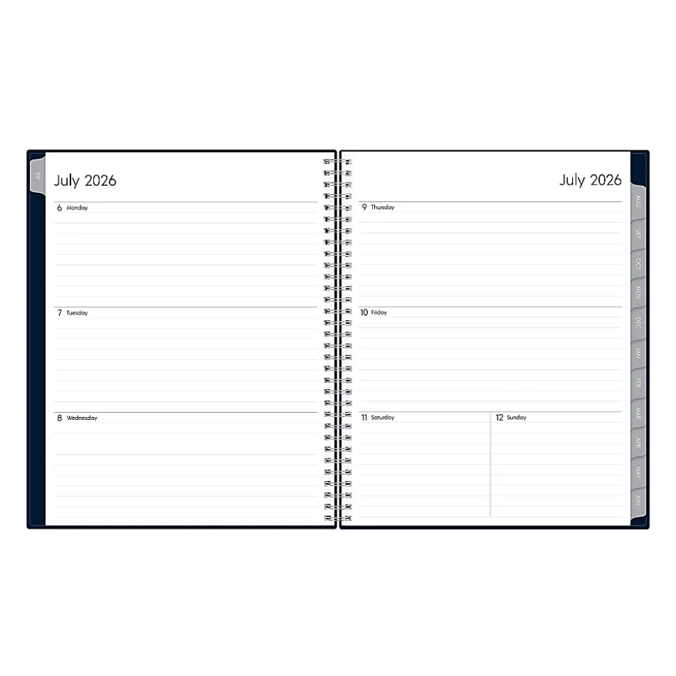 2026–2027 Blue Sky BS Enterprise Solid Navy Planning Calendar, 8.5 x 11, Enterprise Solid Navy Academic Year
