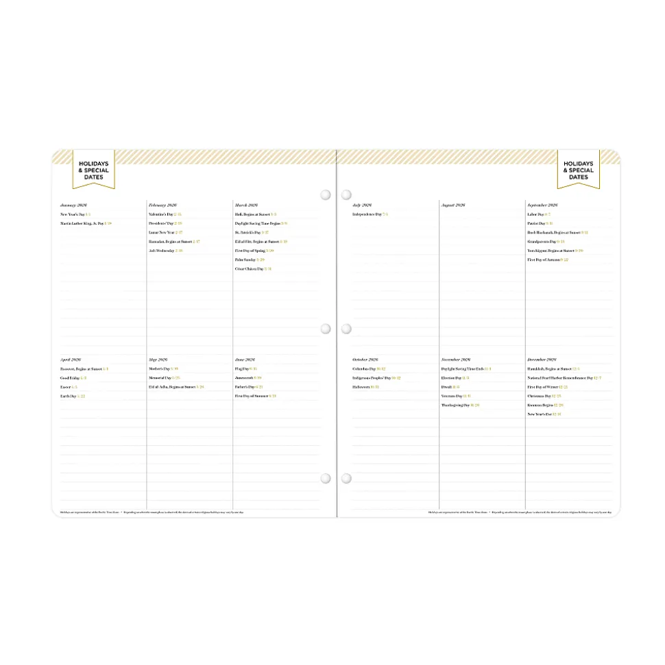2026-2027 Blue Sky Day Designer Monthly Stapled Planner, 8-1/2" x 11", Kerridge Green, January 2026 To December 2027, 155626