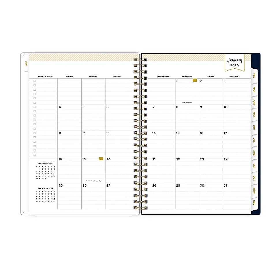 2026 Blue Sky Day Designer Weekly/Monthly Planner, 5-7/8” x 8-5/8", Savannah Blue, January To December, 157731