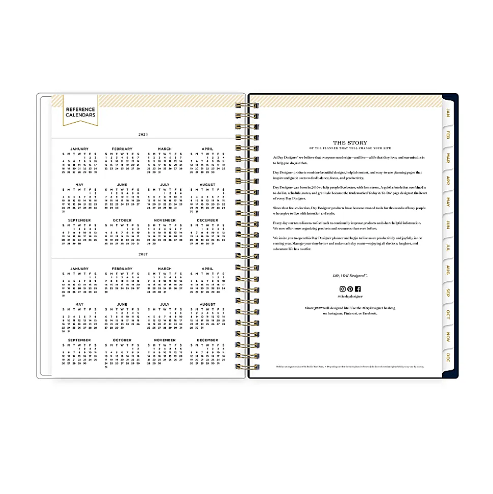 2026 Blue Sky Day Designer Weekly/Monthly Planner, 5-7/8” x 8-5/8", Savannah Blue, January To December, 157731