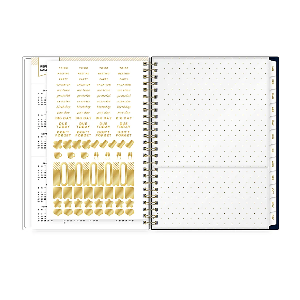 2026 Blue Sky Day Designer Weekly/Monthly Planner, 5-7/8” x 8-5/8", Savannah Blue, January To December, 157731