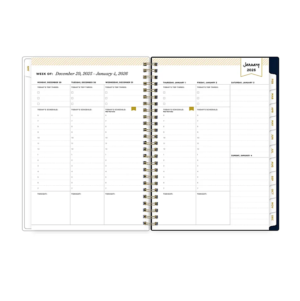 2026 Blue Sky Day Designer Weekly/Monthly Planner, 5-7/8” x 8-5/8", Savannah Blue, January To December, 157731