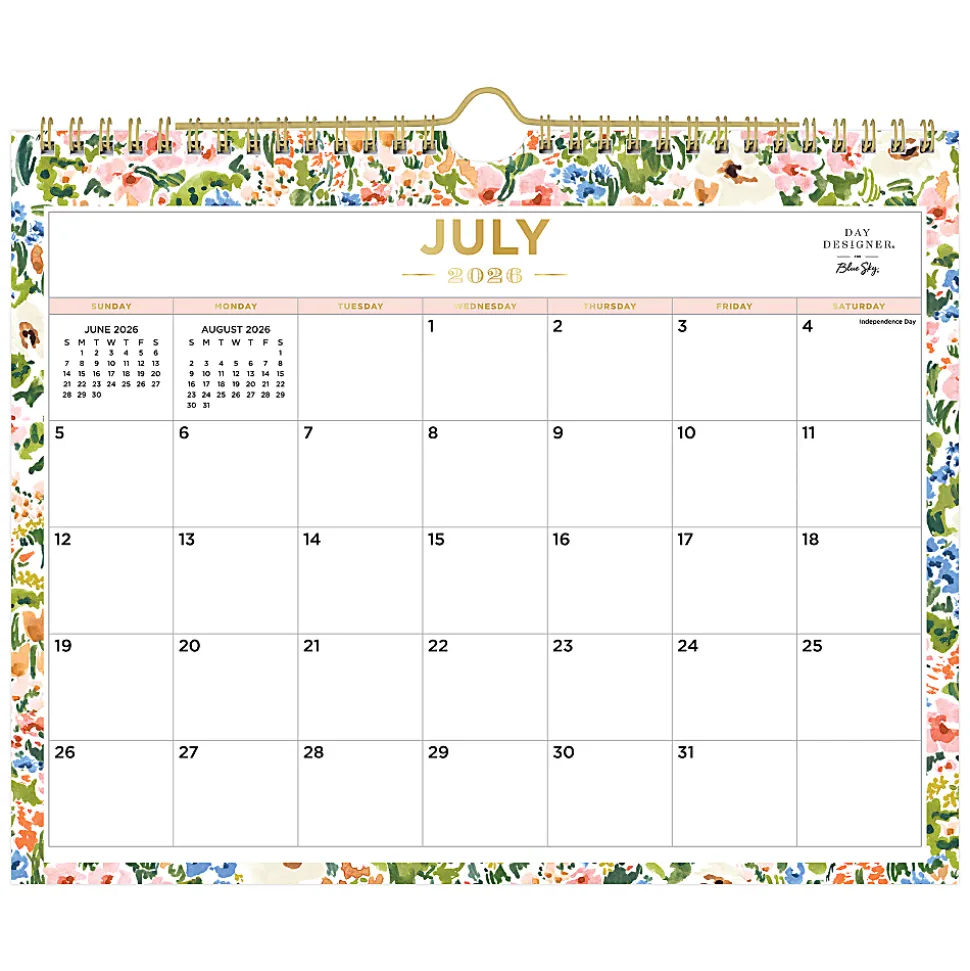 2026–2027 Blue Sky DD Ashley Cottage Wirebound Wall Calendar, 11 x 8.75, Ashley Cottage, Academic Year, 158658