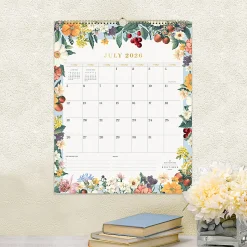 2026–2027 Blue Sky DD Assorted Floral Monthly Wall Calendar, 12 x 15, Assorted Academic Year