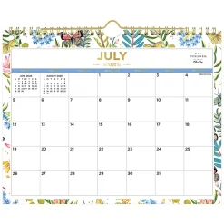 2026–2027 Blue Sky DD Flutter Monthly Safety Wirebound Wall Calendar, 11 x 8.75, Flutter, Academic Year, 136694